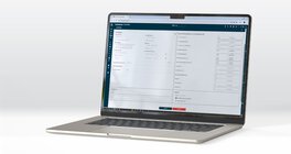 Fahrschul-Manager Cloud Monatsabschluss in Laptop