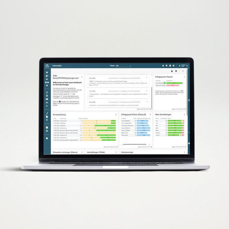 Fahrschul Manager Cloud für Ihre Organisation