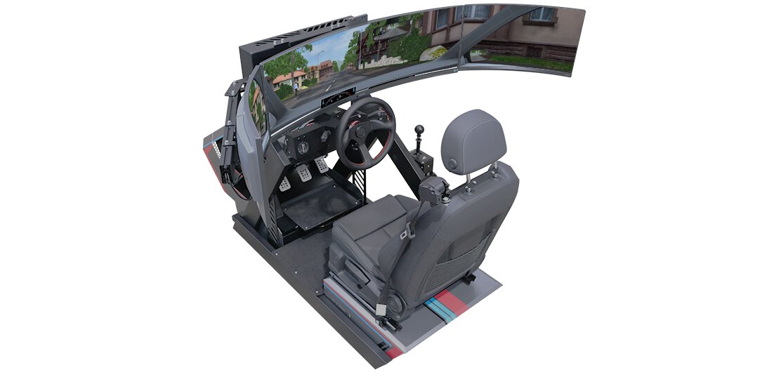 Simulator Premium Simulator Premium freigestellt vor weißem Hintergrund