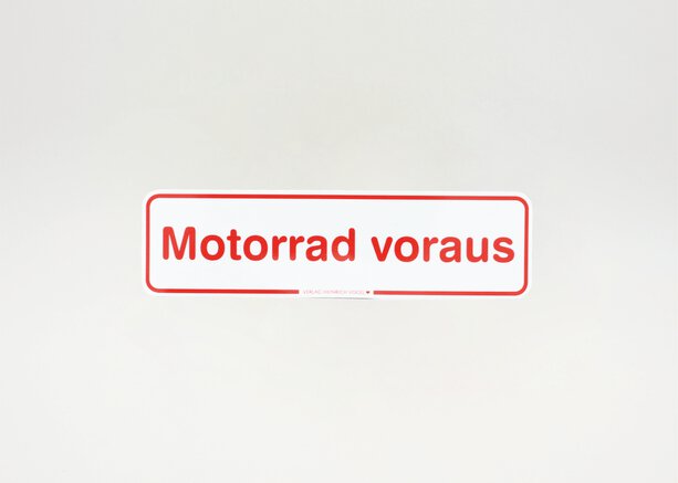 37863_Magnetschild Motorrad voraus
