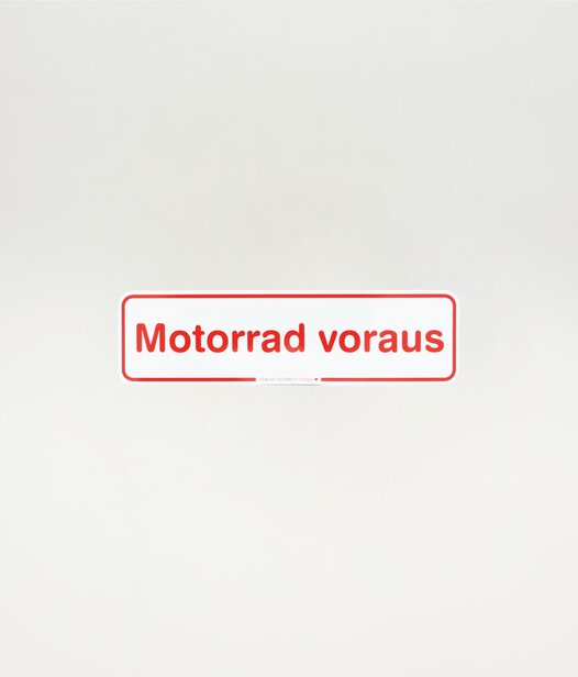 37843_Magnetschild Motorrad voraus 37843_Magnetschild Motorrad voraus