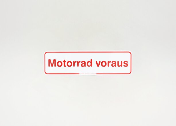 37843_Magnetschild Motorrad voraus