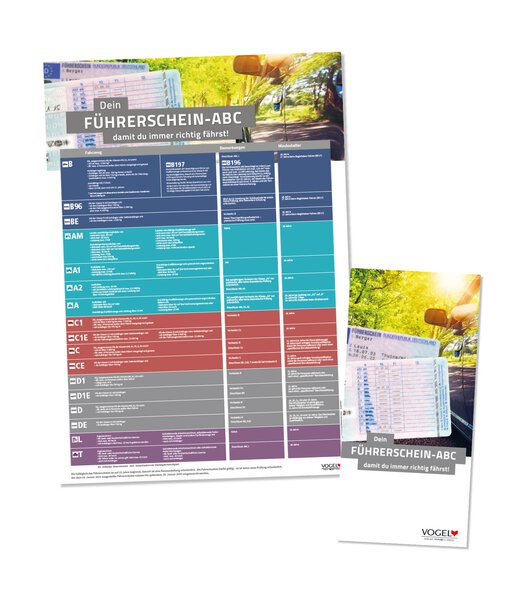 Führerscheinklassen Poster und Flyer