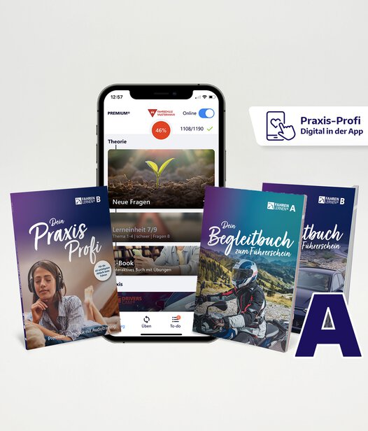 Fahren Lernen Max PREMIUM - Großes Printset für Klasse A Fahren Lernen Max PREMIUM - Großes Printset für Klasse A