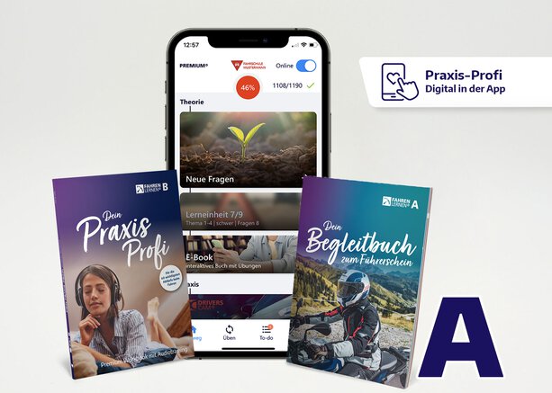 Fahren Lernen Max PREMIUM - Klasse A mit dem Praxis-Profi